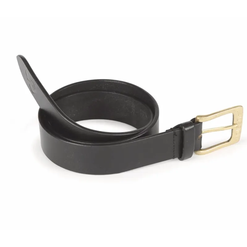 Aubrion 25mm Skinny Leather Belt - Black